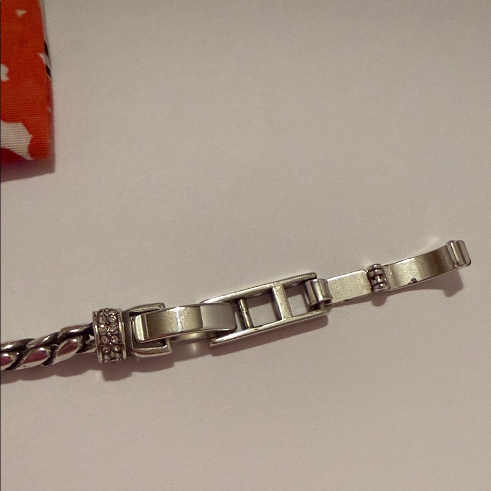 Brighton Silver Heart Charm Bracelet with Floral Drawstring Pouch - Multicolor - Picture 6 of 12